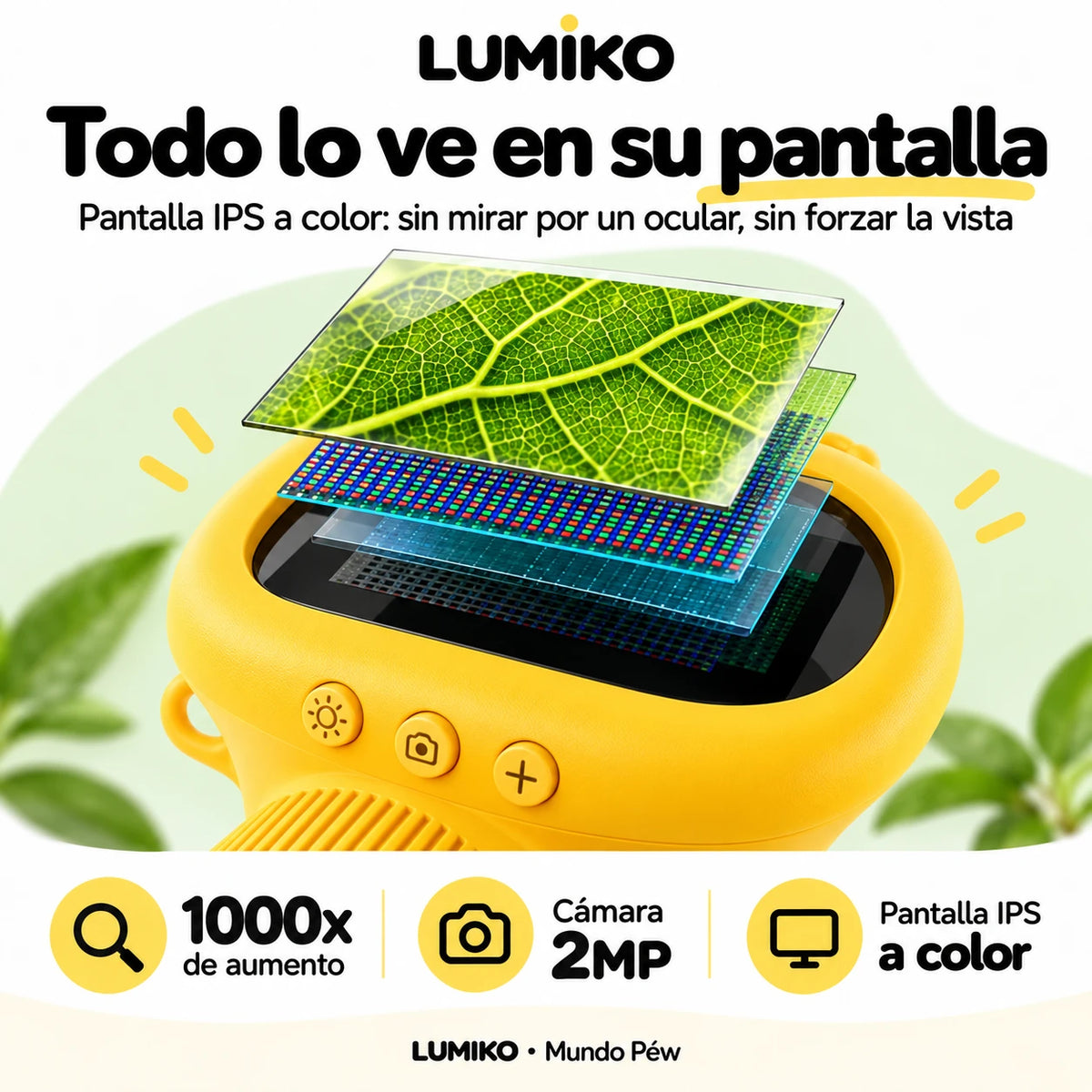 Lumiko: pantalla IPS a color
