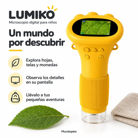 Lumiko, microscopio digital para niños con pantalla